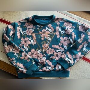 Guess Floral Teal Sweater for kids